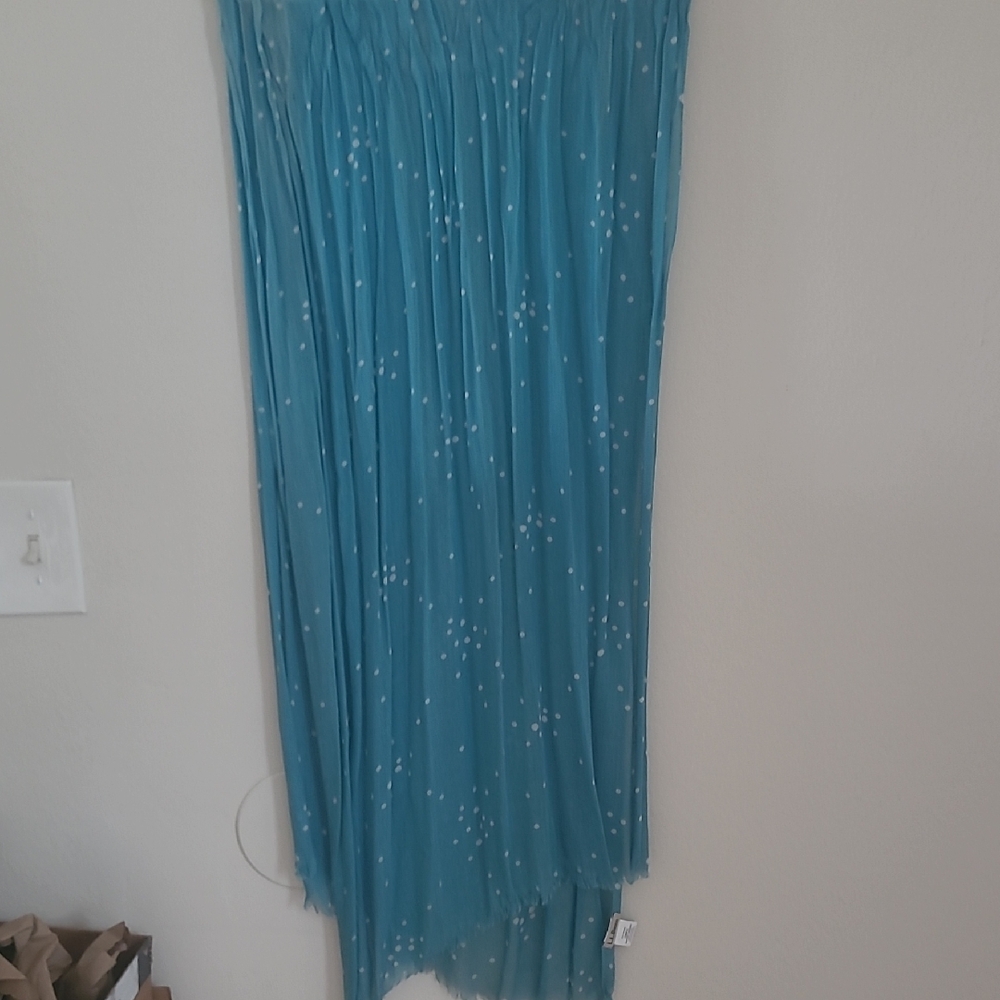 L.L. Bean Blue Sequin Maxi Skirt for Prom